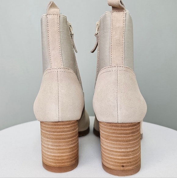 New Violet & Red Loaded Knit Cuff Tan Ankle Bootie Women Size 9.5 - Picture 8 of 16